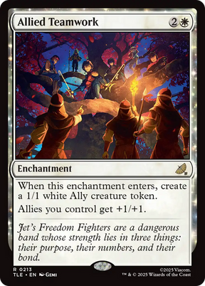Magic: The Gathering - Allied Teamwork Foil - Avatar: The Last Airbender Eternal