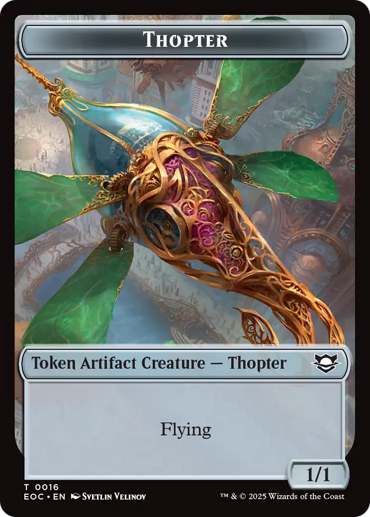 Magic: The Gathering - Thopter Token - Edge of Eternities Commander Tokens