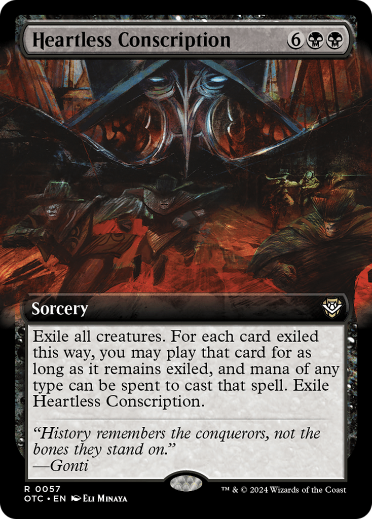 Magic: The Gathering - Heartless Conscription - Outlaws of Thunder Junction Commander