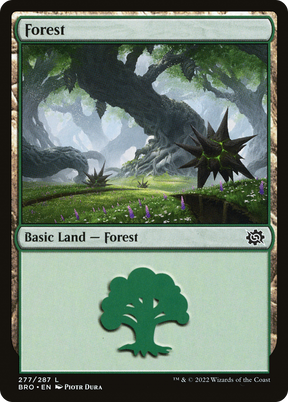 Magic: The Gathering - Forest #277 Foil - The Brothers' War