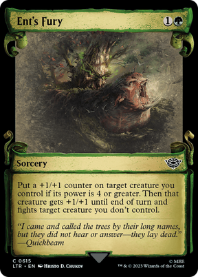 Magic: The Gathering - Ent's Fury Foil - The Lord of the Rings: Tales of Middle-earth