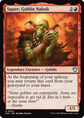 Magic: The Gathering - Squee, Goblin Nabob - Secrets of Strixhaven Commander