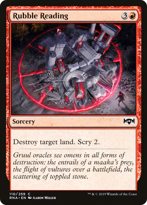 Magic: The Gathering - Rubble Reading Foil - Ravnica Allegiance