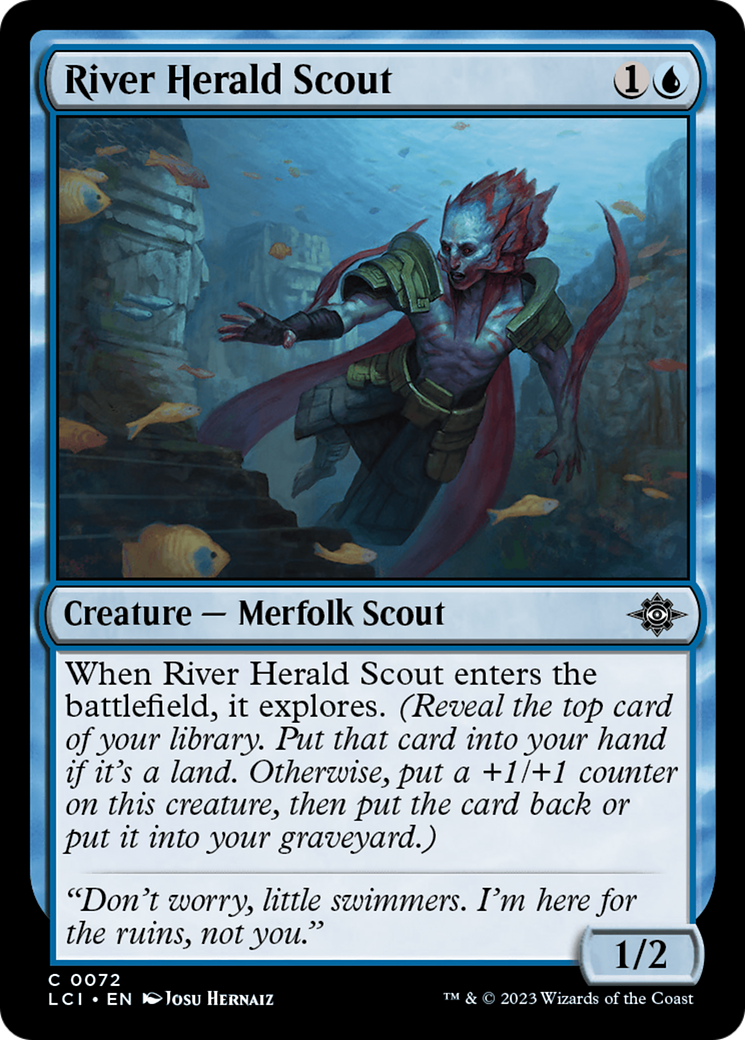 Magic: The Gathering - River Herald Scout Foil - The Lost Caverns of Ixalan