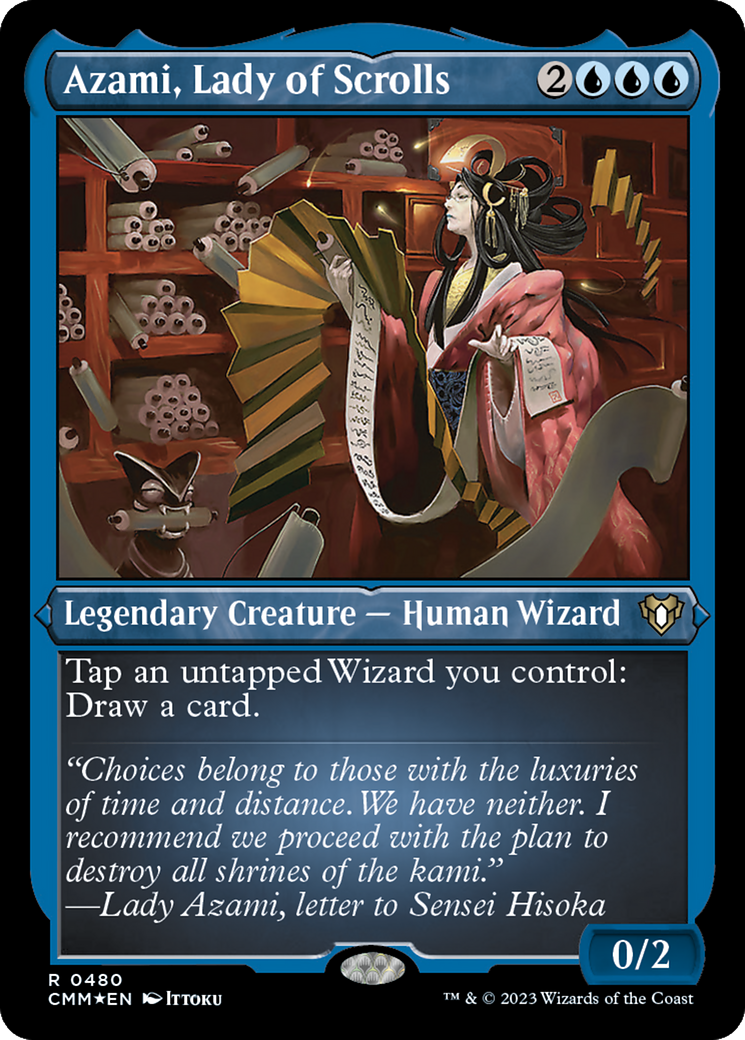 Magic: The Gathering - Azami, Lady of Scrolls Foil - Commander Masters