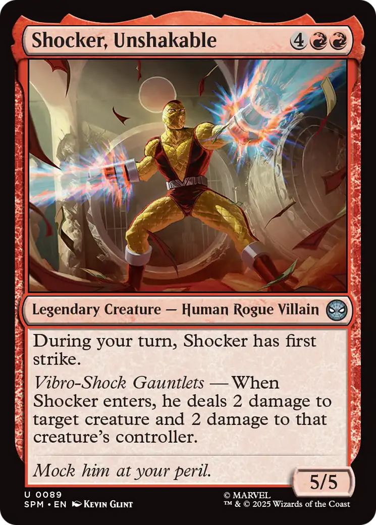 Magic: The Gathering - Shocker, Unshakable Foil - Marvel's Spider-Man