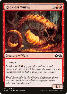 Magic: The Gathering - Reckless Wurm Foil - Ultimate Masters