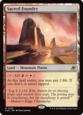 Magic: The Gathering - Sacred Foundry - Edge of Eternities