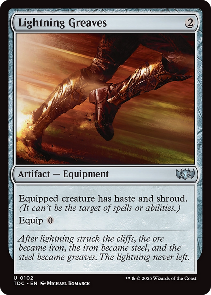 Magic: The Gathering - Lightning Greaves - Tarkir: Dragonstorm Commander