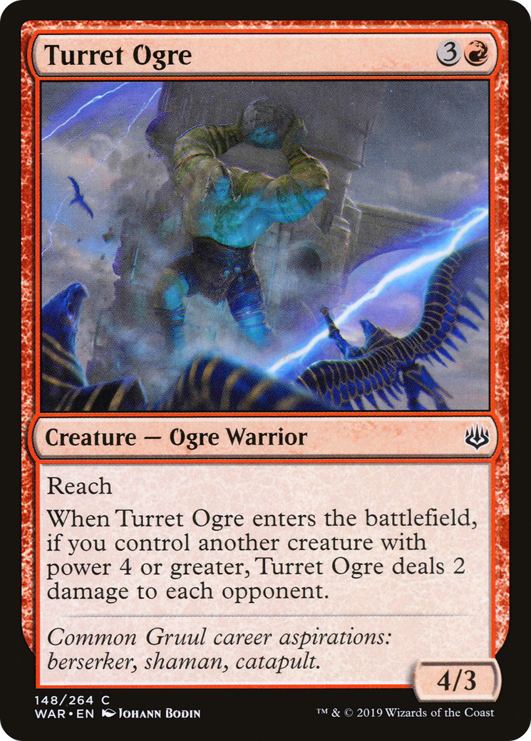 Magic: The Gathering - Turret Ogre Foil - War of the Spark