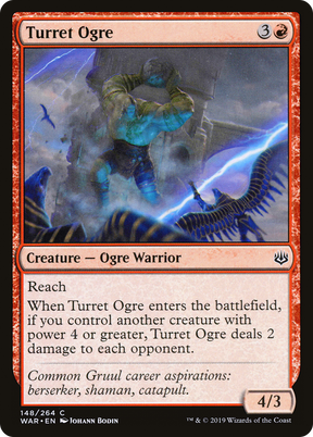 Magic: The Gathering - Turret Ogre Foil - War of the Spark