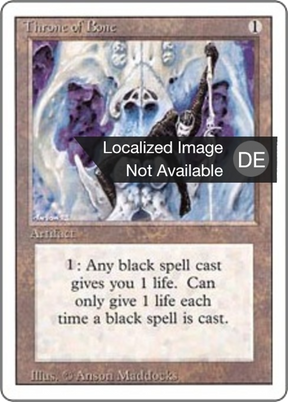 Magic: The Gathering - Knochenthron - Revised Edition