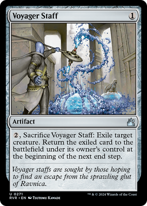Magic: The Gathering - Voyager Staff Foil - Ravnica Remastered