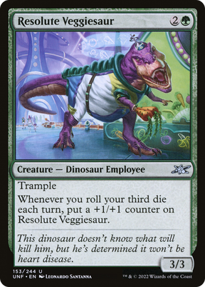 Magic: The Gathering - Resolute Veggiesaur - Unfinity