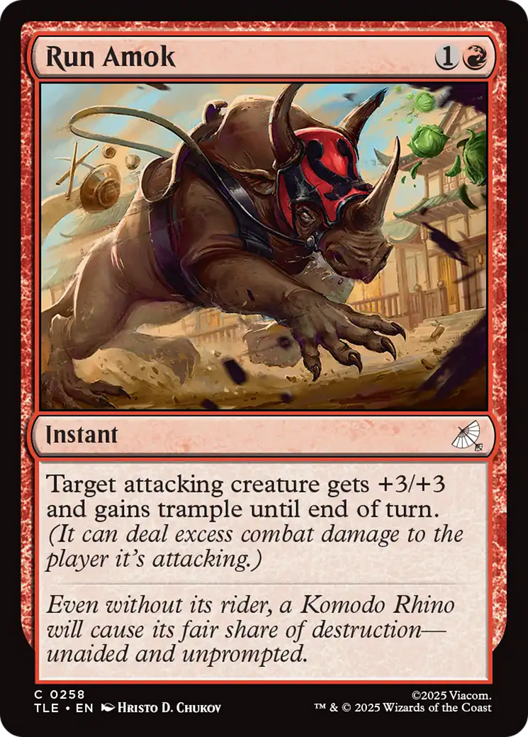 Magic: The Gathering - Run Amok Foil - Avatar: The Last Airbender Eternal