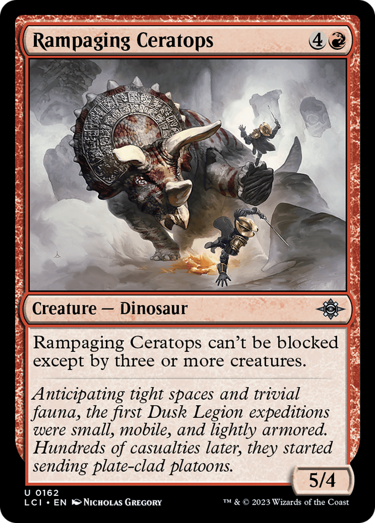 Magic: The Gathering - Rampaging Ceratops Foil - The Lost Caverns of Ixalan