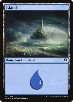 Magic the Gathering - Island #265 Foil - Dominaria United