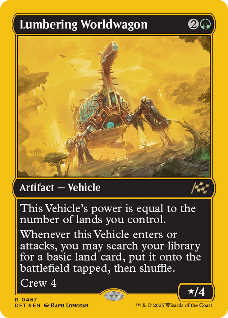 Magic: The Gathering - Lumbering Worldwagon Foil - Aetherdrift