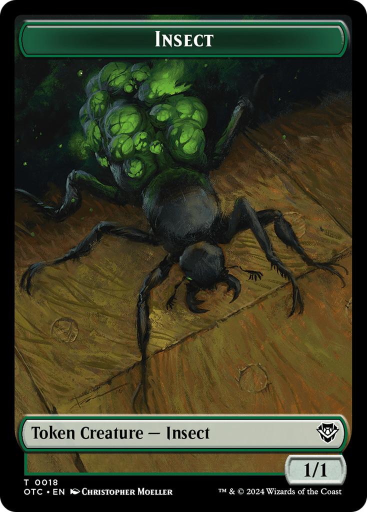 Magic: The Gathering - Insect Token - Outlaws of Thunder Junction Commander Tokens