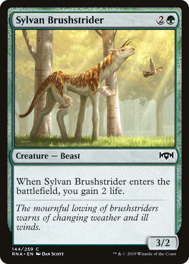 Magic: The Gathering - Sylvan Brushstrider Foil - Ravnica Allegiance