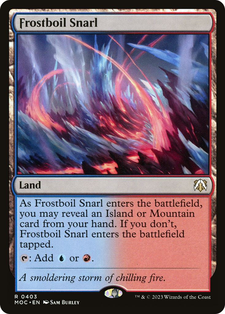 Magic: The Gathering - Frostboil Snarl - March of the Machine Commander