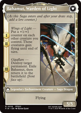 Magic: The Gathering - Dion, Bahamut's Dominant // Bahamut, Warden of Light Foil - Final Fantasy