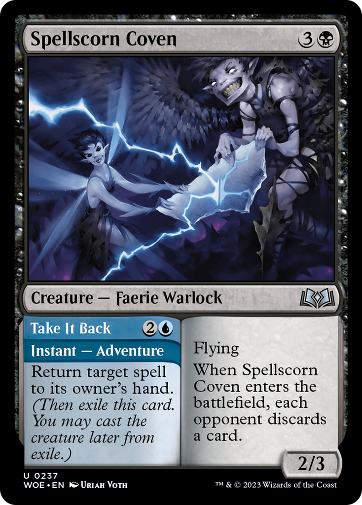 Magic: The Gathering - Spellscorn Coven // Take It Back Foil - Wilds of Eldraine