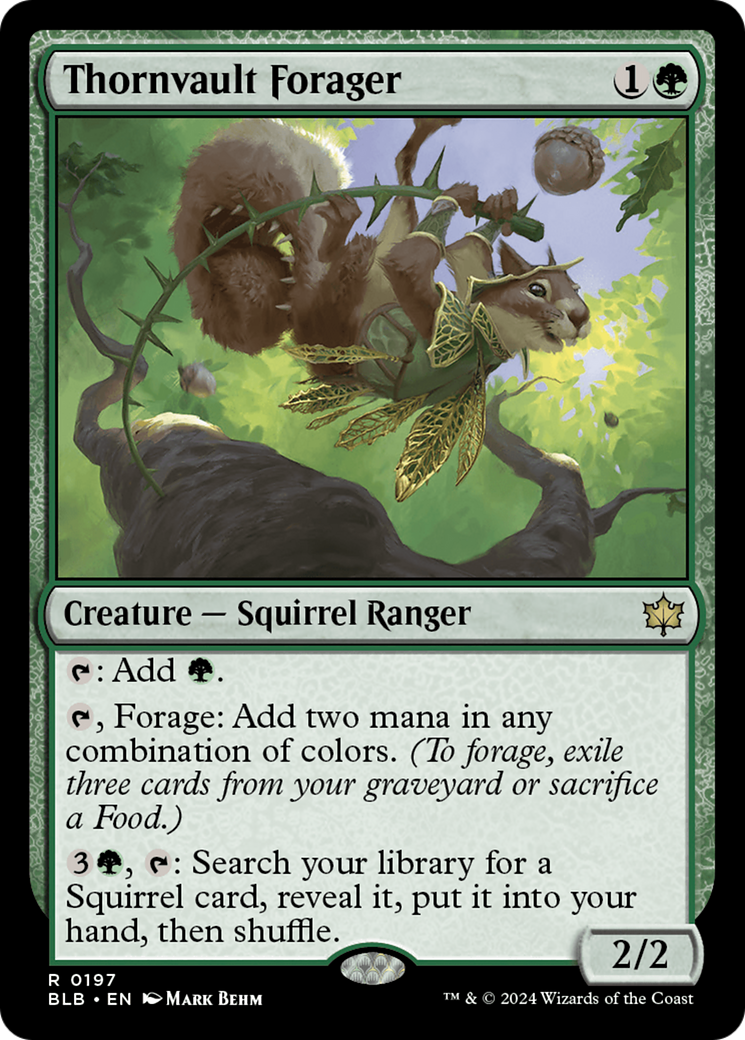 Magic: The Gathering - Thornvault Forager Foil - Bloomburrow