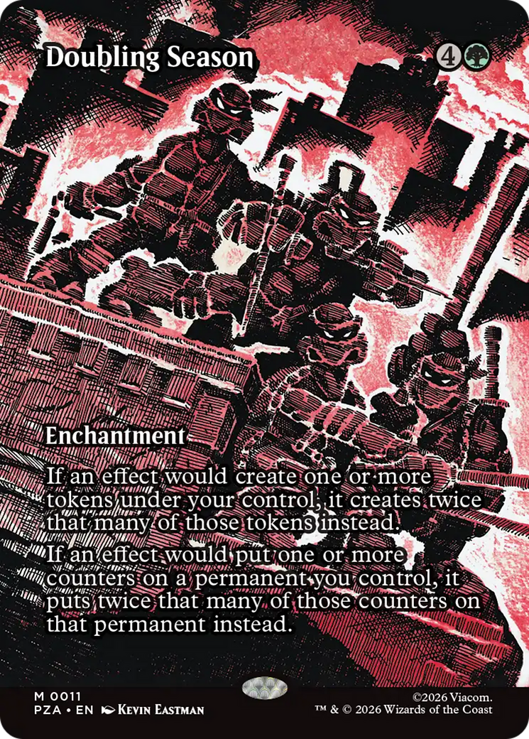 Magic: The Gathering - Doubling Season Foil - Teenage Mutant Ninja Turtles Source Material