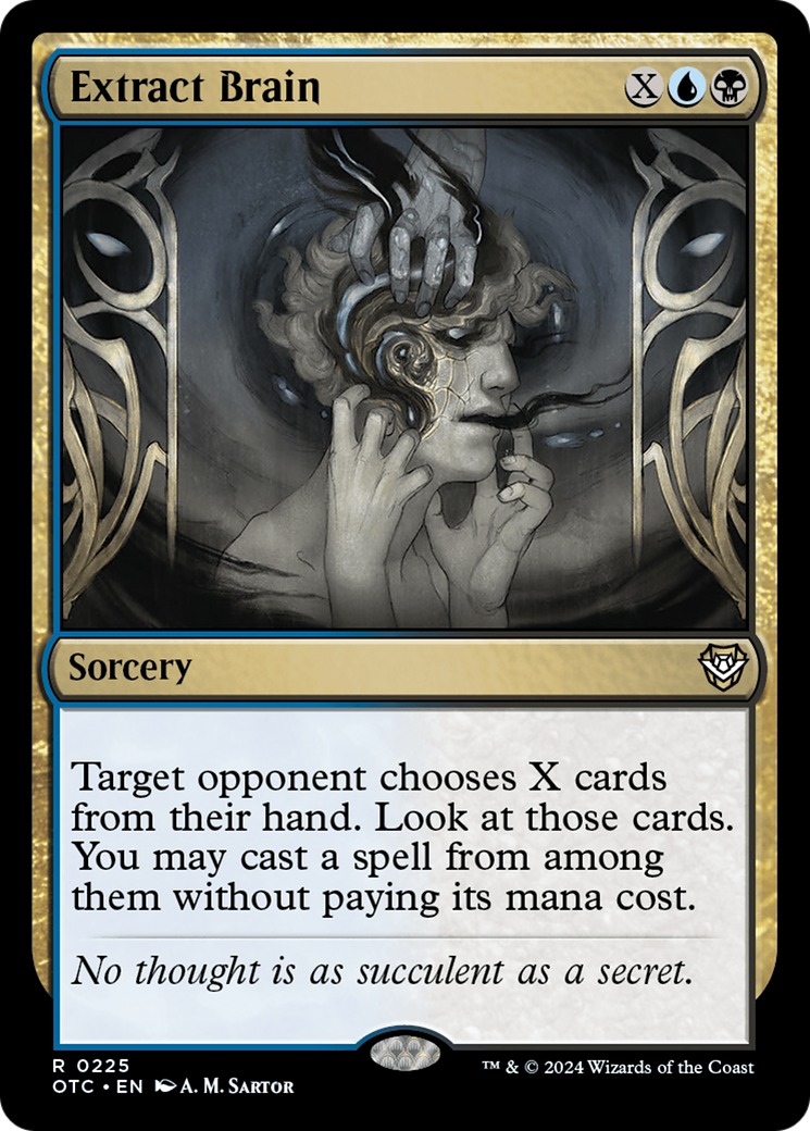 Magic: The Gathering - Extract Brain - Outlaws of Thunder Junction Commander