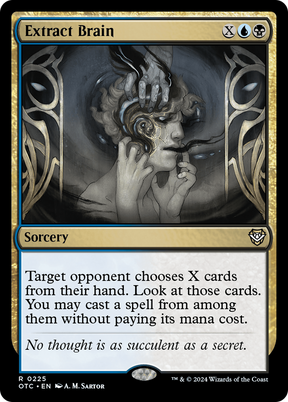 Magic: The Gathering - Extract Brain - Outlaws of Thunder Junction Commander