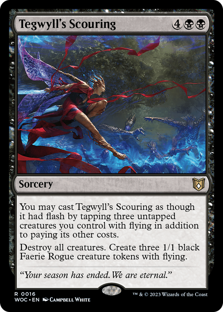 Magic: The Gathering - Tegwyll's Scouring Foil - Wilds of Eldraine Commander