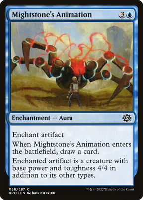 Magic: The Gathering - Mightstone's Animation Foil - The Brothers' War