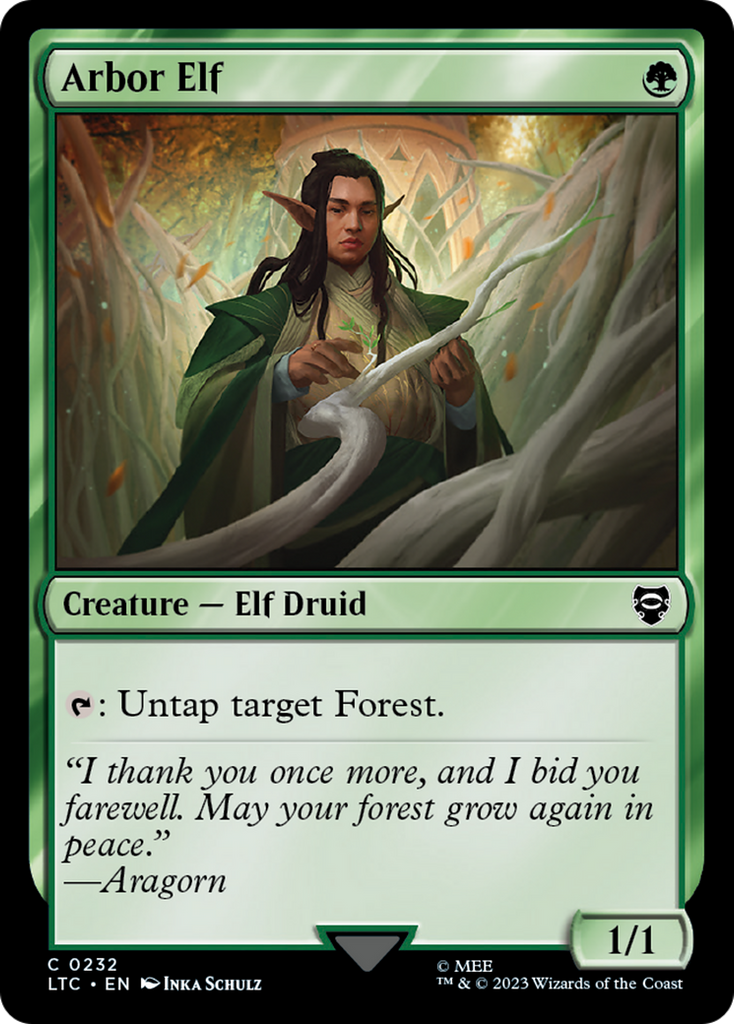 Magic: The Gathering - Arbor Elf - Tales of Middle-earth Commander