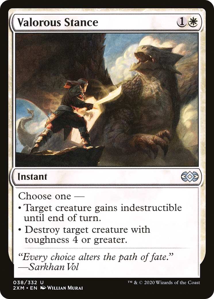 Magic: The Gathering - Valorous Stance Foil - Double Masters