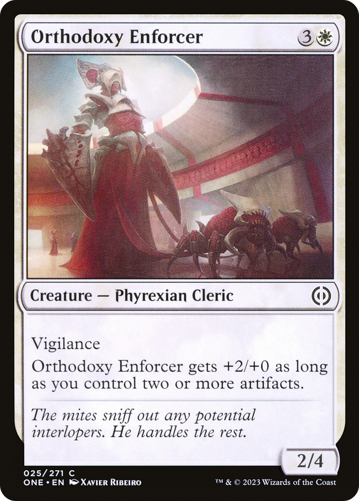 Magic: The Gathering - Orthodoxy Enforcer Foil - Phyrexia: All Will Be One