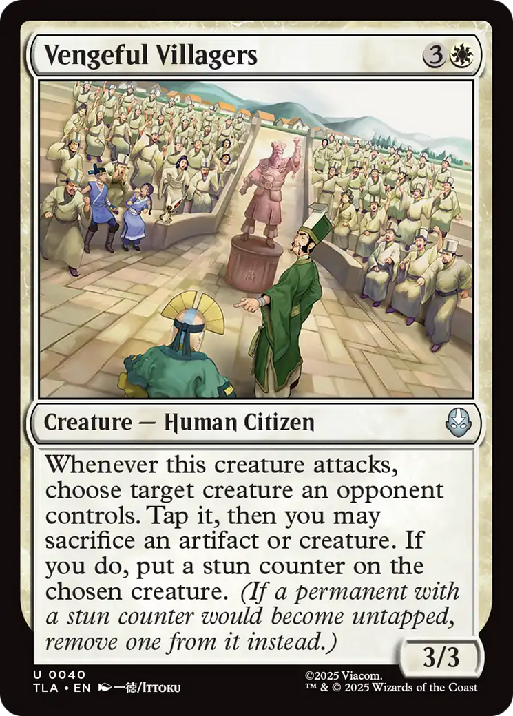 Magic: The Gathering - Vengeful Villagers Foil - Avatar: The Last Airbender