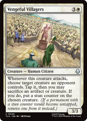 Magic: The Gathering - Vengeful Villagers Foil - Avatar: The Last Airbender