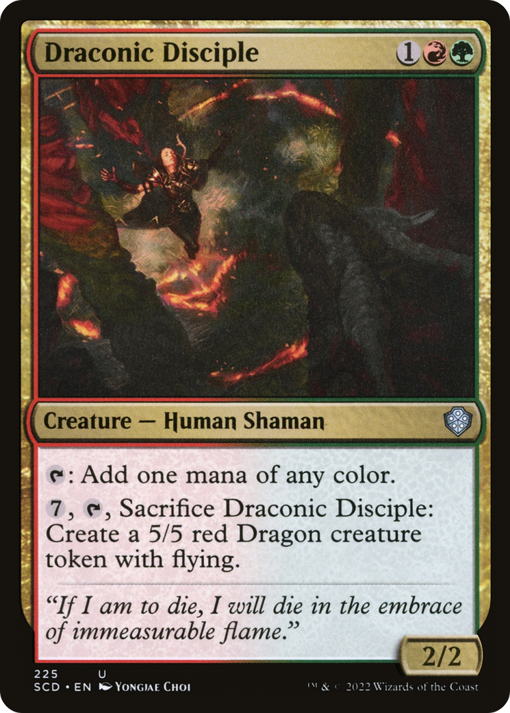 Magic: The Gathering - Draconic Disciple - Starter Commander Decks