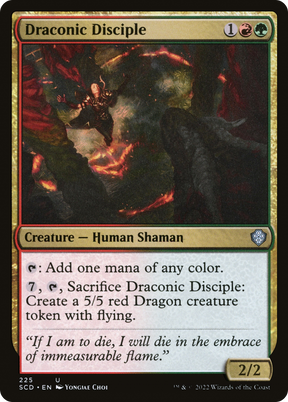 Magic: The Gathering - Draconic Disciple - Starter Commander Decks