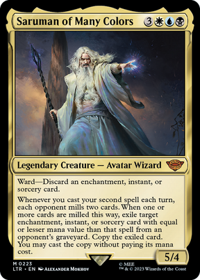 Magic: The Gathering - Saruman of Many Colors Foil - The Lord of the Rings: Tales of Middle-earth