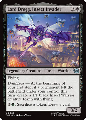 Magic: The Gathering - Lord Dregg, Insect Invader - Teenage Mutant Ninja Turtles