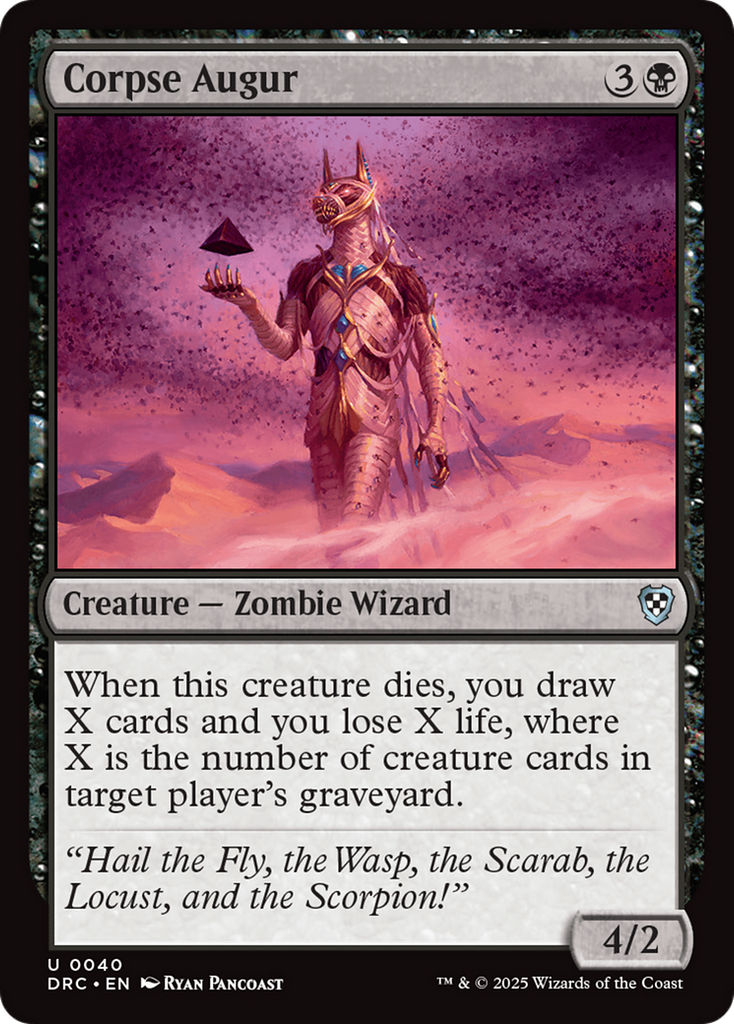 Magic: The Gathering - Corpse Augur - Aetherdrift Commander