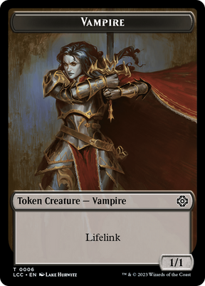 Magic: The Gathering - Vampire Token - The Lost Caverns of Ixalan Commander Tokens