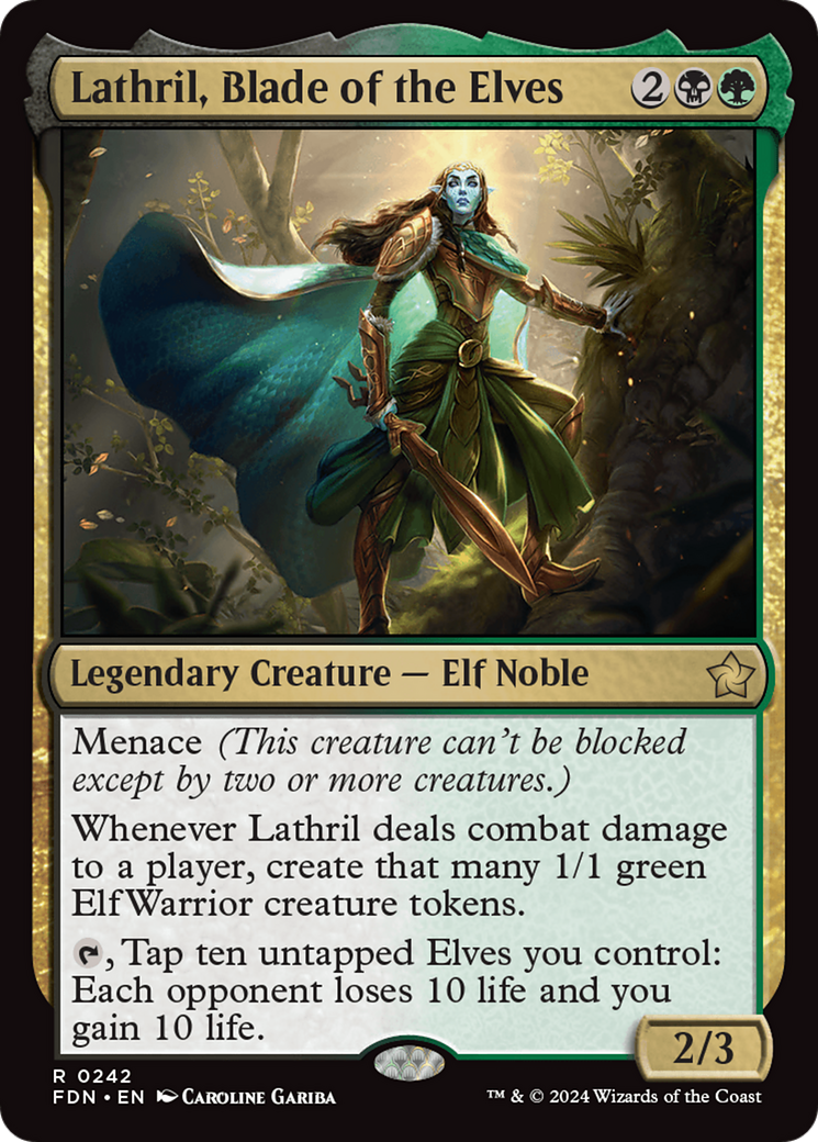 Magic: The Gathering - Lathril, Blade of the Elves Foil - Foundations