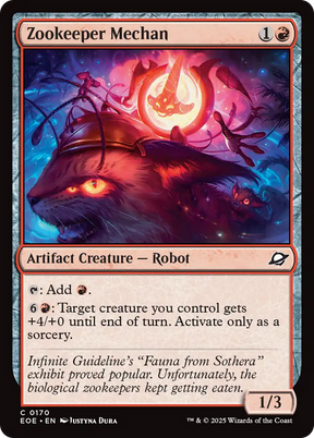 Magic: The Gathering - Zookeeper Mechan Foil - Edge of Eternities