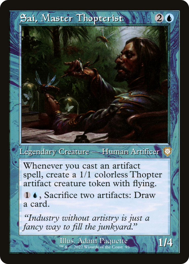 Magic: The Gathering - Sai, Master Thopterist - The Brothers' War Commander