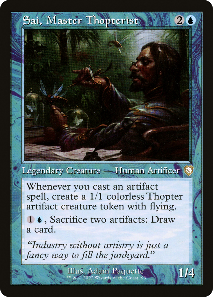 Magic: The Gathering - Sai, Master Thopterist - The Brothers' War Commander