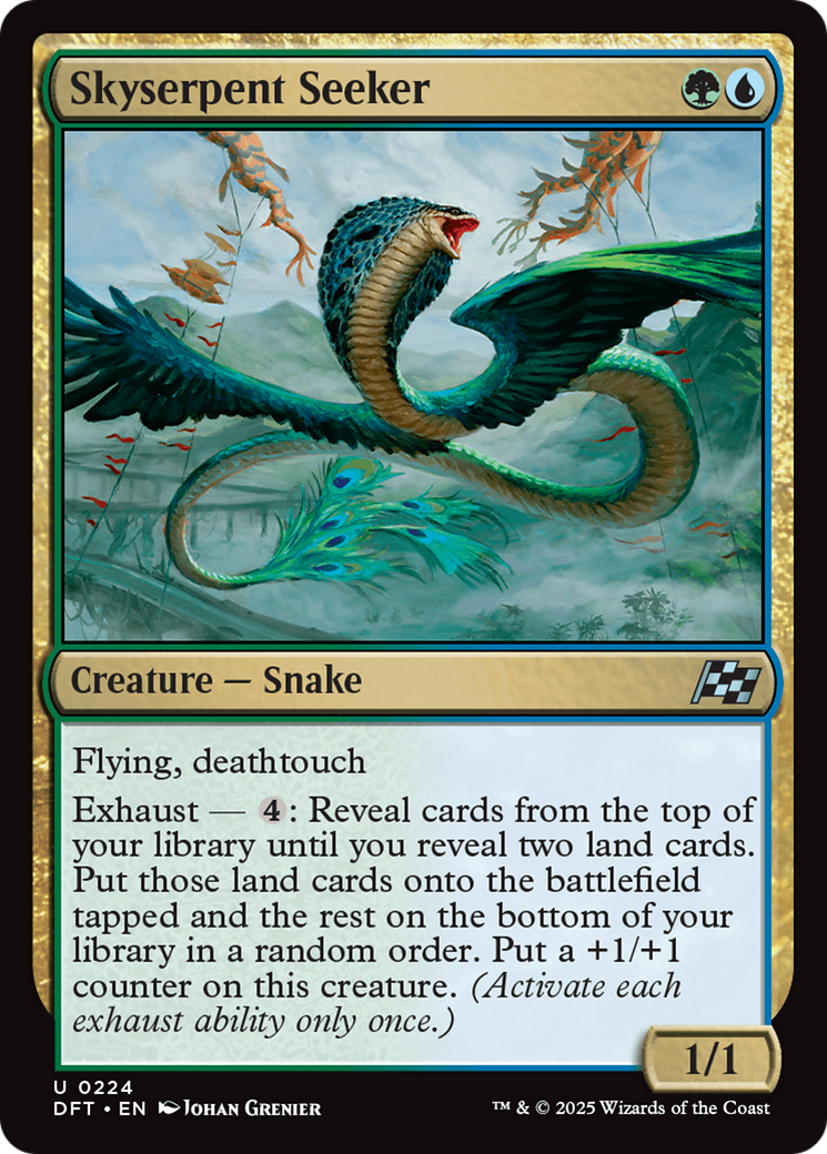Magic: The Gathering - Skyserpent Seeker Foil - Aetherdrift