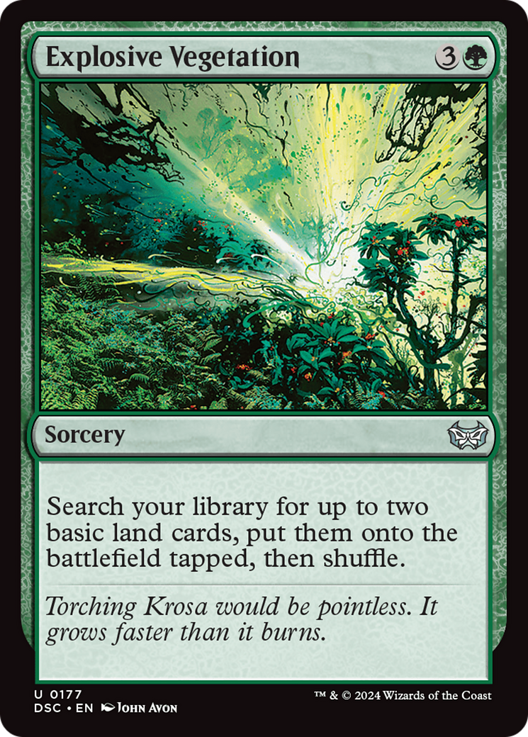 Magic: The Gathering - Explosive Vegetation - Duskmourn: House of Horror Commander